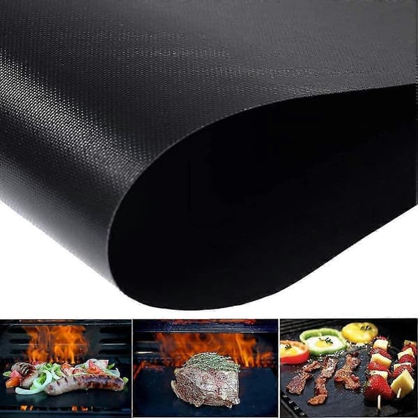 BBQ Grillmåtte, 6 stk. 40x33cm universelle ovnforinger til varmluftsovne