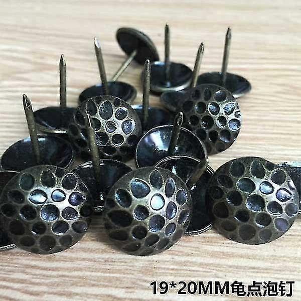 100 X prickar möbelnitar spikar möbeldekor brons dubbar stift 19*20mm