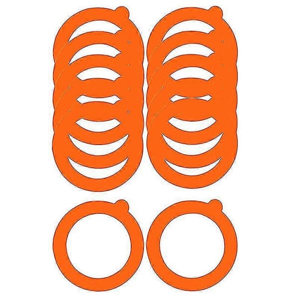 12-pack silikonbytespackning, lufttäta gummiringar för Mason Jar-lock, läckagesäker burk