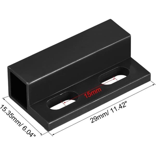 Magnetisk Dørsensor - 3 Stykker - Svart ABS - Kablet NC-kontakt - Dør-/Vindusalarm - 10-1