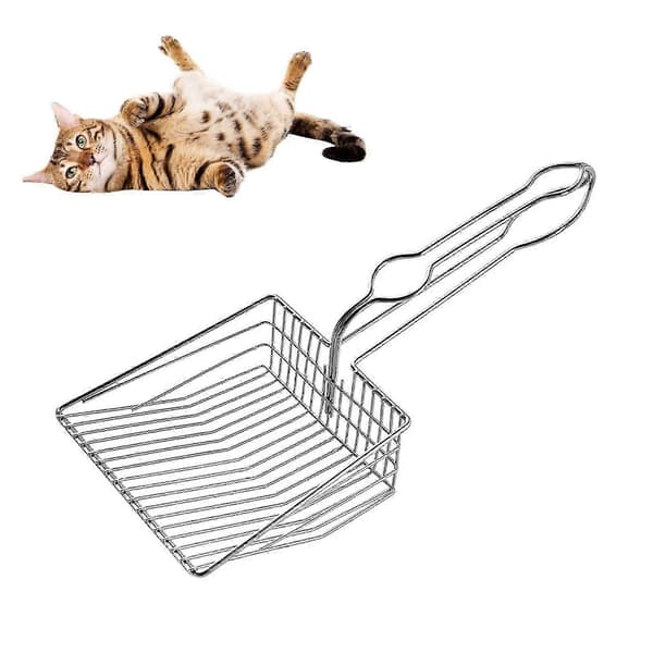Kattegrusskovl i rustfrit stål med behageligt greb SHNo.8