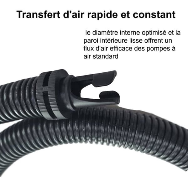 Inflationsslangesæt - 2 dele - Robust PP-plast - Twist-Lock Anti-lækagesystem - P