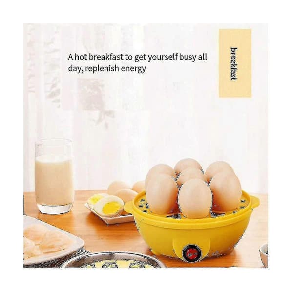 Eggekoker, 7 egg kapasitet, automatisk avstenging multifunksjonell rask eggkoker for dumpling melk Ki