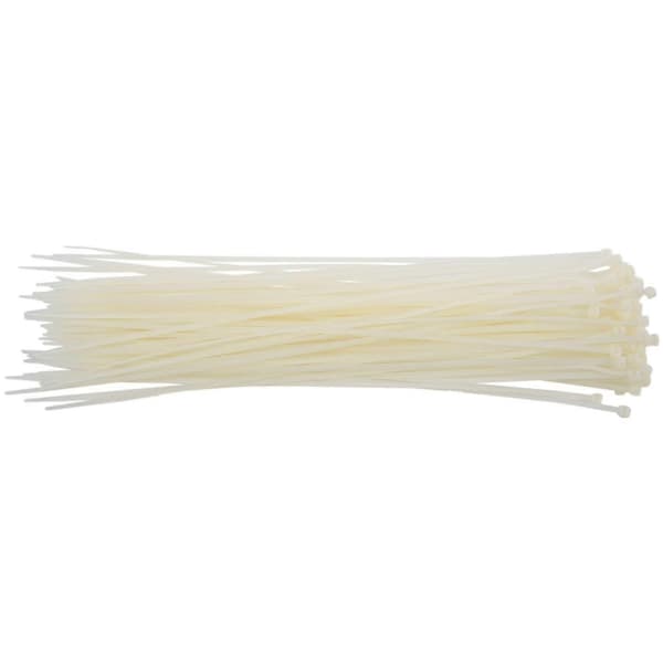 Kabelbindere Industriel Kvalitet Kabelbindere: 300x4mm Hvid 100 Stykker