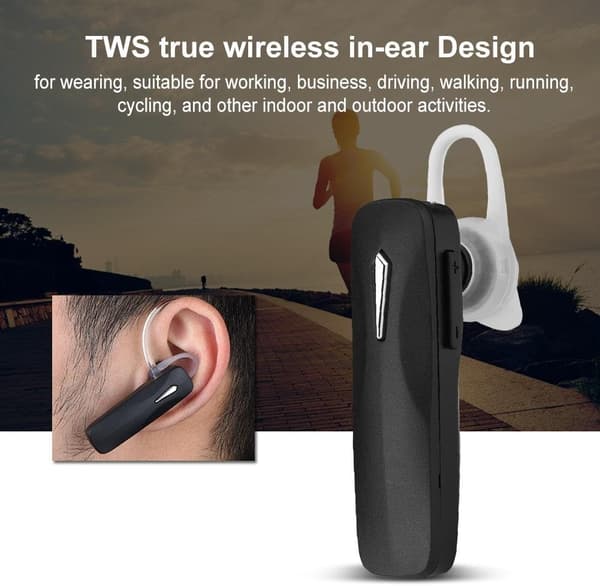 Bärbara Business Earhook Hörlurar Brusreducerande True Wireless Bluetooth Headset