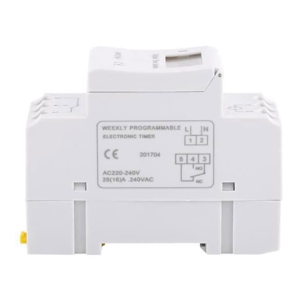 AC 220V Ugentlig/Daglig Timer, Skinne Montering, El-panel
