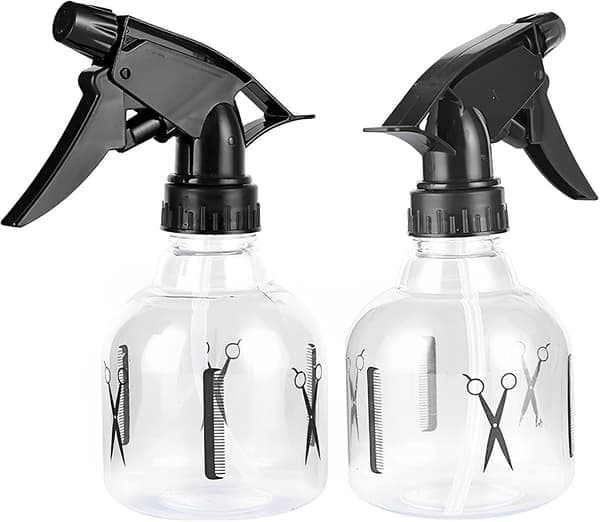 250 ml tom vattenhårssprayflaska påfyllningsbar triggerspruta plastsprayflaskor för hårstyling reseväxter-2st