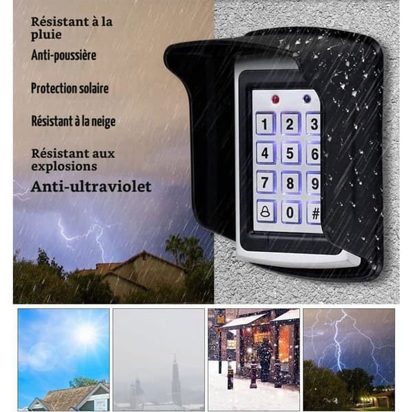 Regntätt skydd för RFID-knappsatskontroll/dörrklockskydd/fingeravtrycksmaskin