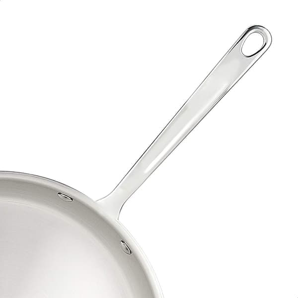 Amazon Basics 3-lags stekepanne i rustfritt stål, 30 cm, sølv (Ho)