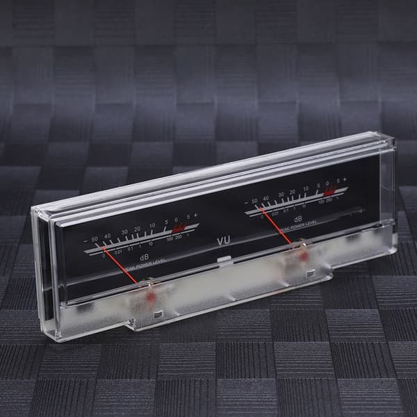P78WTCOG Dobbelt DB-stik VU-meter, lydniveauindikator med baggrundsbelysning