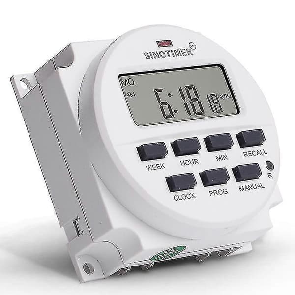 15,98 tommer LCD Digital Timer 12V DC 7 Programmerbar Tidsafbryder TM618N-4 - JXLGV