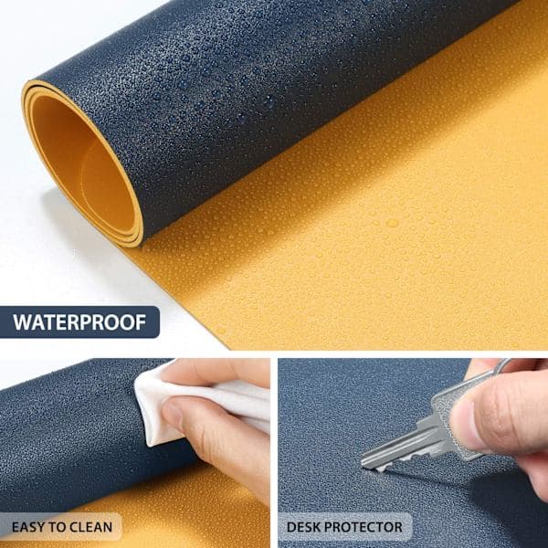 musematte i plast (60*30 cm dobbeltsidig blå + gul)