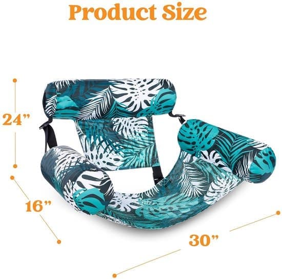 Vattenhängmatta 2-pack flytande solstolar kraftiga för pool strand sjö kul [Ho]