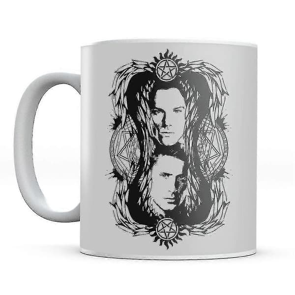 Supernatural Sam og Dean Winchester Devils Trap Montage Krus