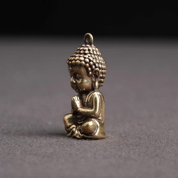 Shakyamuni Buddha-statue Mini Bronse Buddha-statue Hjemmeinnredning