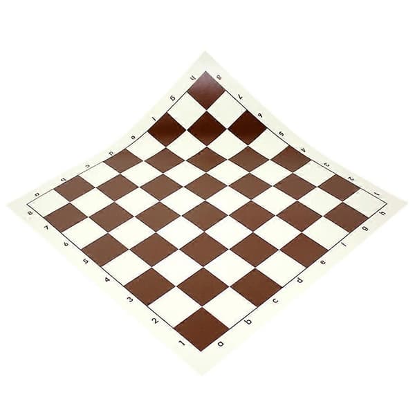 Klassiskt hopfällbart schackbräde, rullbart schackbräde, platt internationellt schackbräde TW 43cm Black
