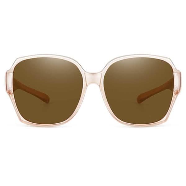 Polariserede Suncovers Solbriller Over Briller Tebrun Translucent Tea-Frame Tea Flakes