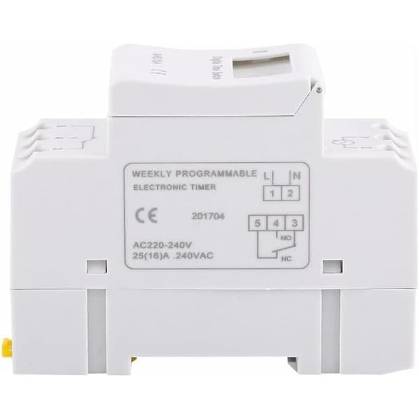 LCD Timer Ugentlig Elektrisk Digital Timerkontakt 15A (220V)