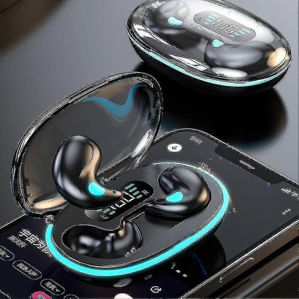 Bluetooth øretelefon usynlige trådløse ørepropper for søvn støydempende hodetelefoner