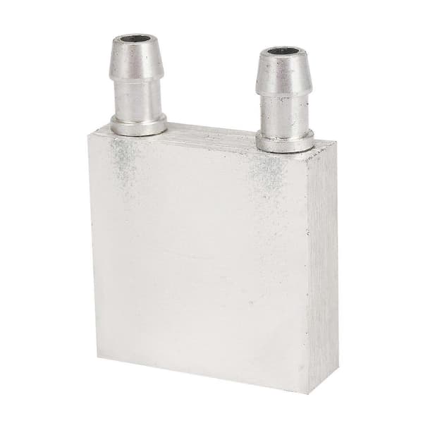 4x Primær aluminiumslegering vandkøleblok 40x40mm til flydende vandkøler kølepladesystem sølv