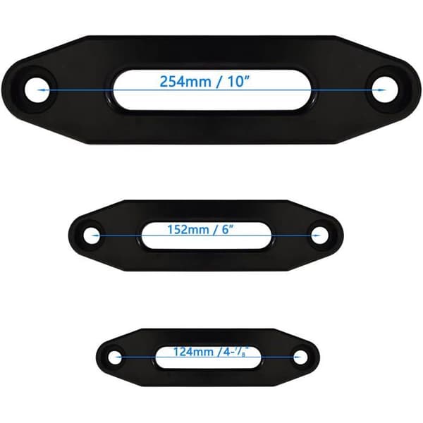 Hawse Sort Aluminium Kabelstyr til ATV/UTV Spil 2000-13000 LBS Direkte Montering Beskyttelse Kor