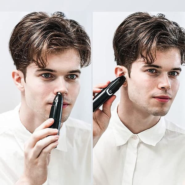 Trimmer, vokset, vaskbar, rustfritt stål, svart