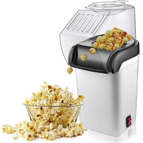 Ilmapopcornkone, sähköinen kuumailmapopcornkone - 1200W, öljytön US-pistoke