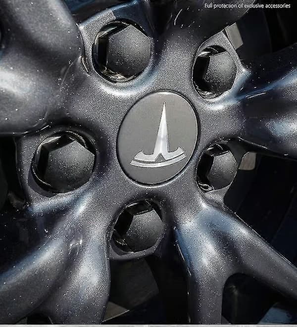 Tesla 3 YSX Navkapselsats Centrumkåpa Navmutterkåpa Röd Grå med 4 centrumkåpor 20 mutterkåpor Black Silver Matte