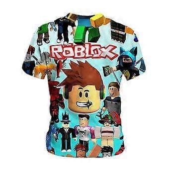 Roblox trykte kortermede T-skjorter for barn 5-9 år (6-7 år A)