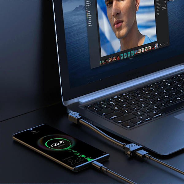 USB3.0 Hurtig Overførselsforlængerkabel Med Panelmontering 5Gbps USB 3.0 Han til Hun Adapterledning til Industriel Computer 0.5m down