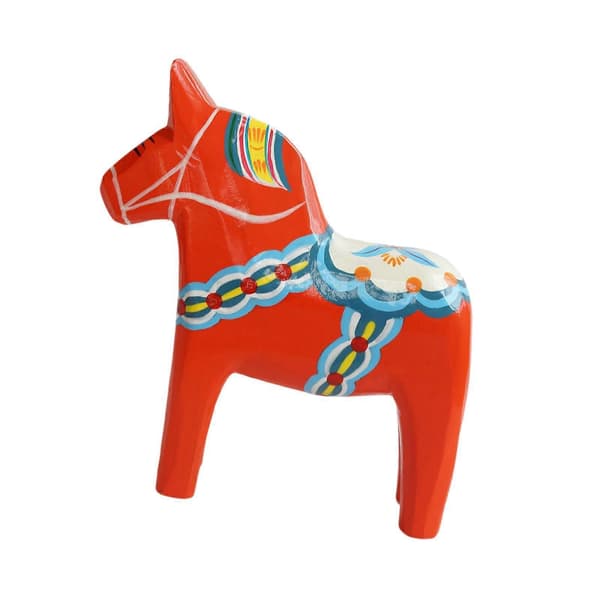 Svensk Dalahästprydnad Samlarobjekt Dalhästfigur Djur Red