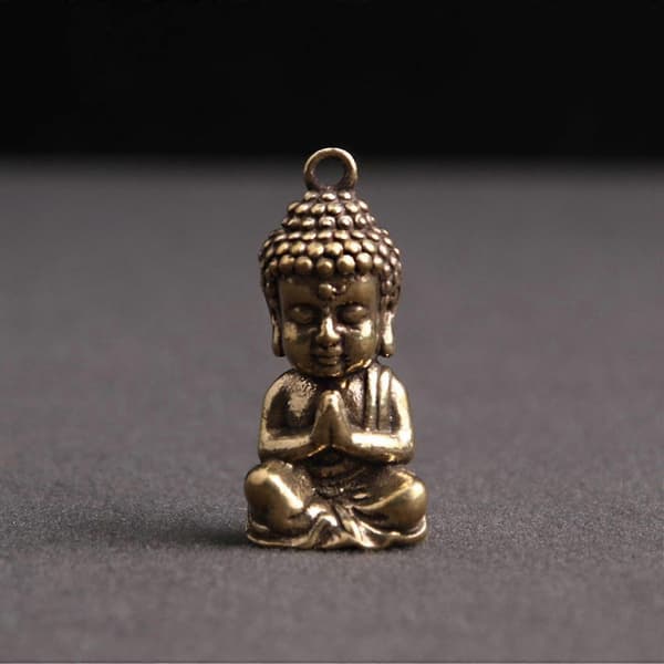 Shakyamuni Buddha-statue Mini Bronse Buddha-statue Hjemmeinnredning