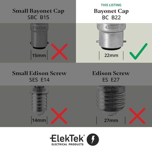 B22 messing lampeholder - 1 enhet - Metall og keramikk - Flat overflatemontering - For innendørsbelysning