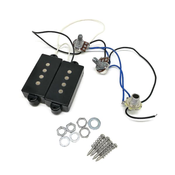 Bas Pickup Kabelhärva Set Förkopplad 4 Strängad Humbucker