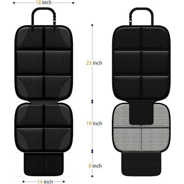 2-pack skyddsmattor för barnstolar, ISOFIX-kompatibel barnstolsbas, med halkskyddsfunktion, bilstolsskydd [Ho]