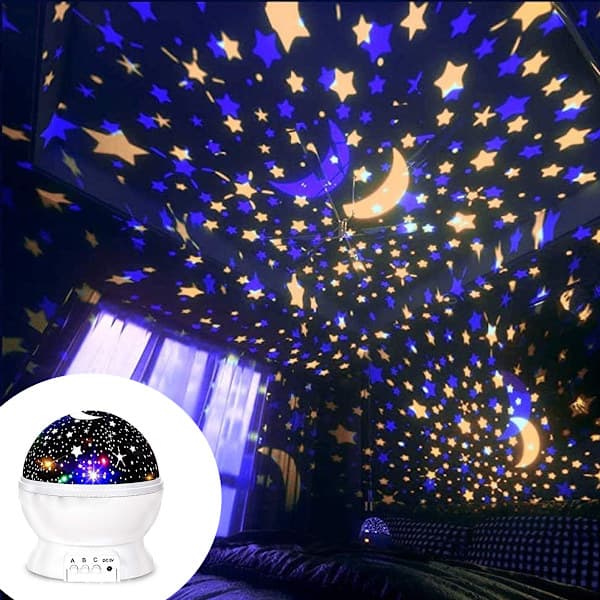 pc farverig stjernehimmel lampe-hvid-1W
