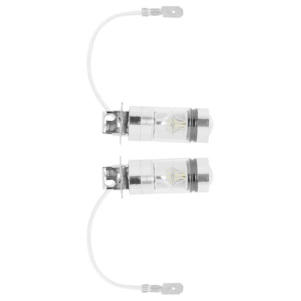 stk 6000K Hvit LED H3 100W 2323 Bil Tåkelyspære DRL
