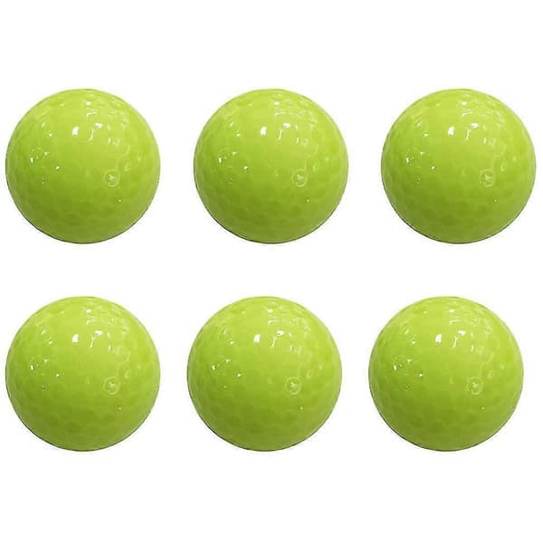 6 stk. fluorescerende bold, automatisk lysabsorberende bold, holdbar natgolfbold