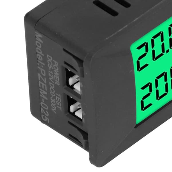 LCD digitalt display energimåler, spænding, strøm og strømforbrugsmonitor, 5-12V DC, PZEM-025