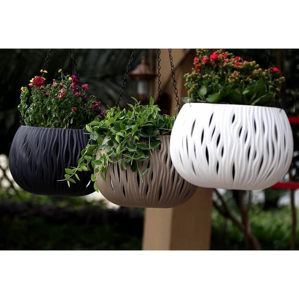 Planteurne, 27 cm diameter, 20 cm høyde, plast, innendørs og utendørs