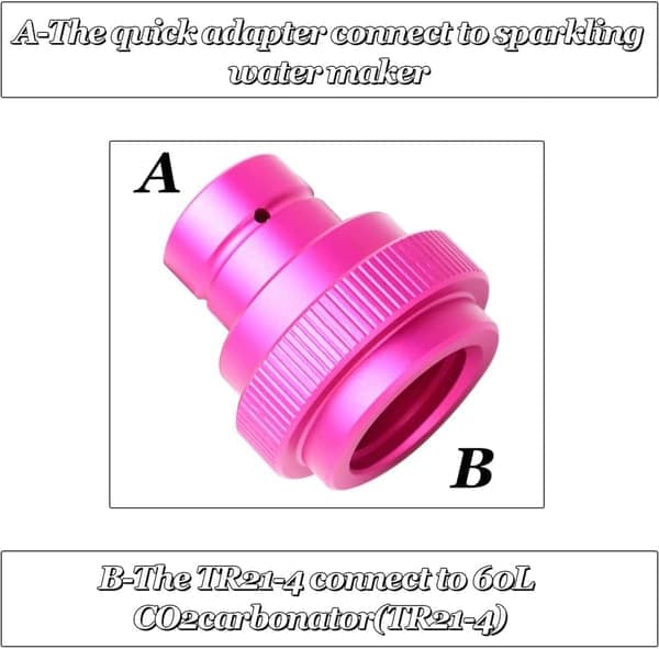 CO2 Quick Adapter til CO2 Cylinder TR21-4 Hanstik Tilbehør [Ho]
