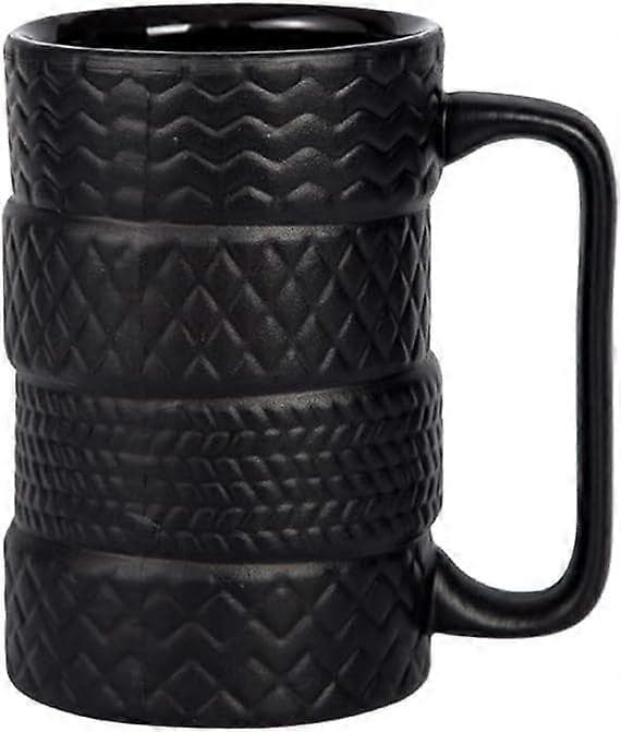 500ML Kreativ Däckformad Keramikmugg Keramikhjul Kaffemugg 3D-mugg Presentmugg