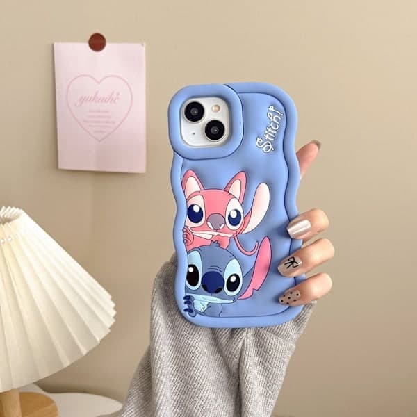 Stitch silikoneetui - Til iPhone Blå iPhone 13 iPhone 13 Blå iPhone 13 Blå iPhone 13 Blå iPhone 13 Blue