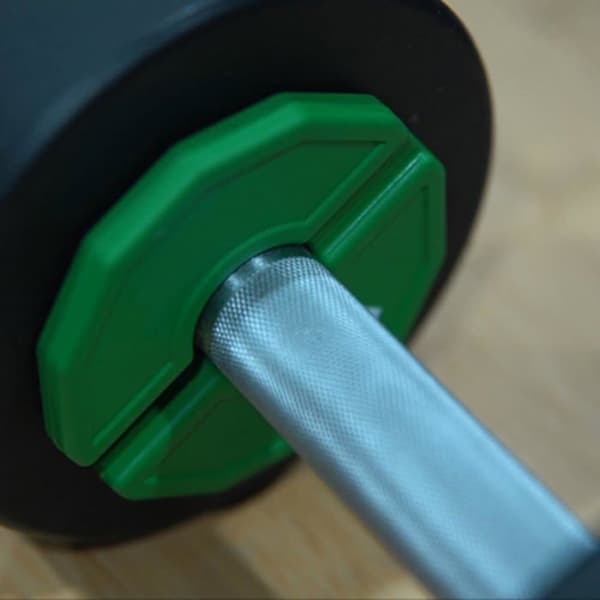 Fraktionsviktskivor - Set om 4 - Gult Gummi - 0,5 kg - För Hantlar och Kettlebells