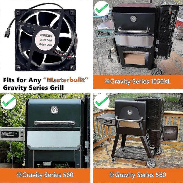 Udskiftningsblæser til Masterbuilt Gravity Series 560/800/1050 Digital Grill Smoker Ft