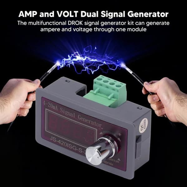 4-20mA og 0-10V Signalgenerator - Analog Simulator Modul - LED-skjerm - For Feilsøking