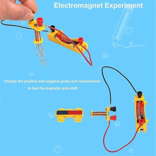 Magnetsett for barn, fysikk, vitenskap, elektromagnetisk eksperiment (LGL)