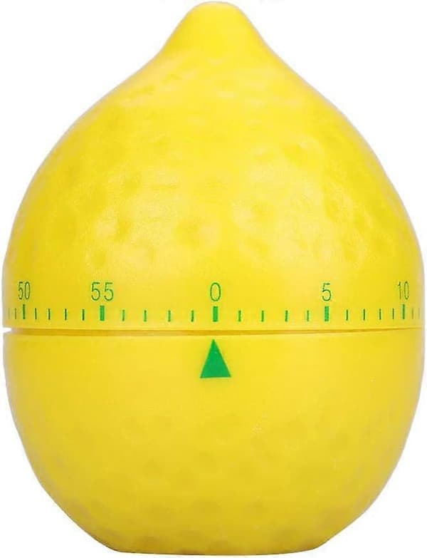 Kökstimer i mekanisk citronform, manuell timer för matlagning