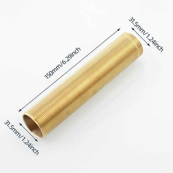 ING Forlænget gevindrørfitting - 2 stk. - M32 x 150 mm - Guld