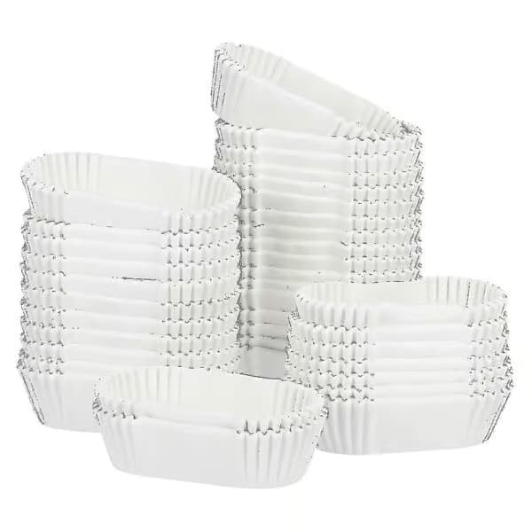 1000 st ovala kakformar engångsbakformar bakpapper båtformade kakformar för kakor muffins [HhhhS]